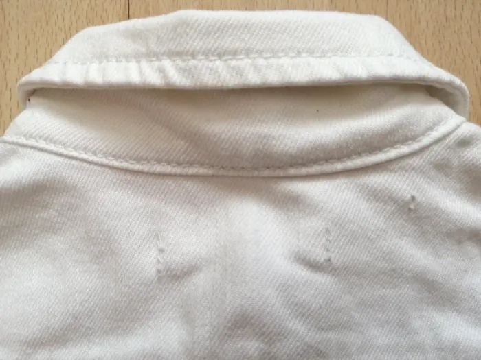 Veste en jean blanche Mixte 2-3 ans - photo numéro 4