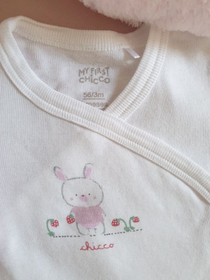 Lot 3 bodys chicco 🎀3mois/56cm - photo numéro 3