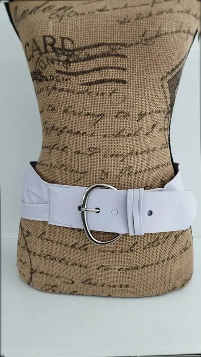 Ceinture souple lilas femme 90 cm