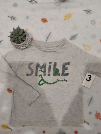 Tee-shirt manches longues Kiabi 3 ans 😋