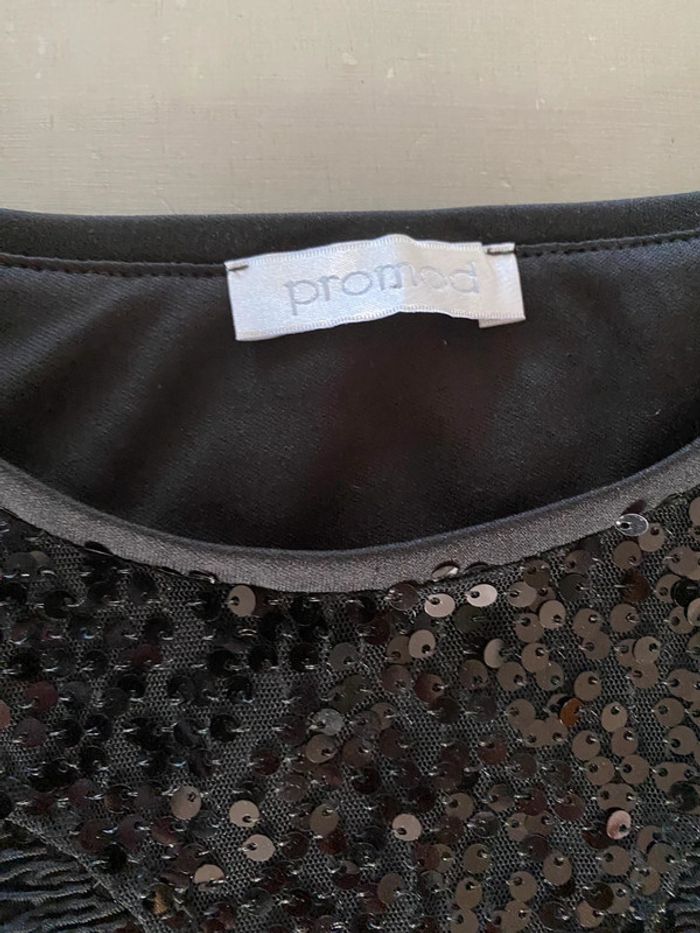 Robe Promod taille 36 noire avec sequins taille 36 - photo numéro 9