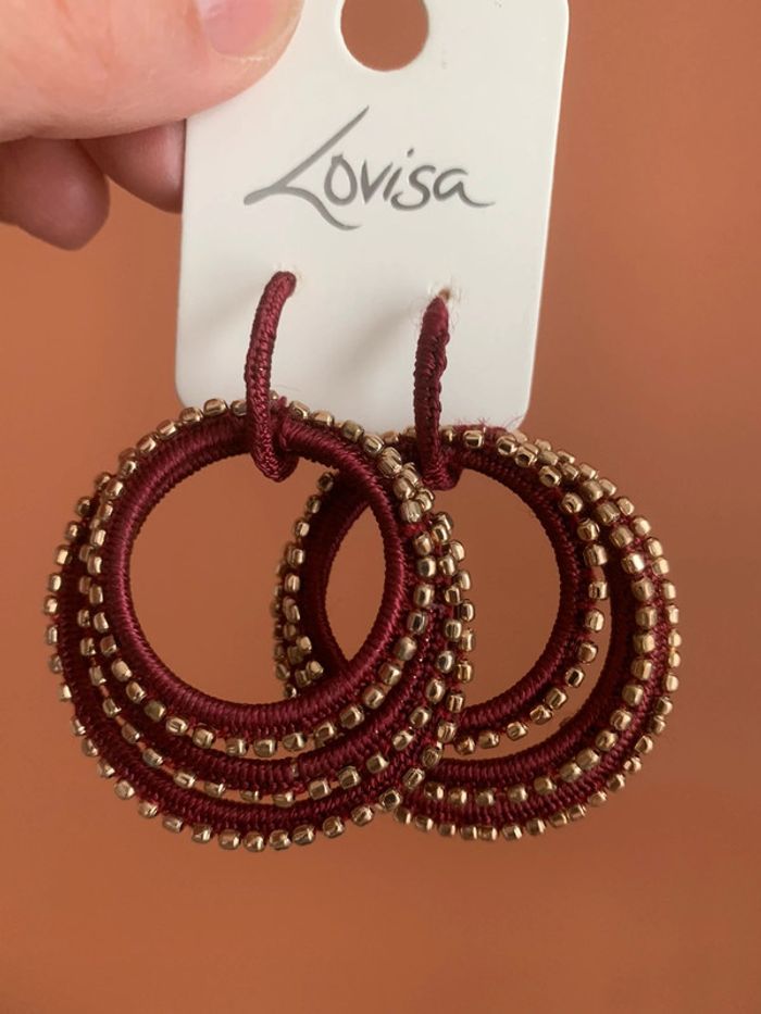 Lot de 2 paire de grandes Boucles d’Oreeilles - photo numéro 2