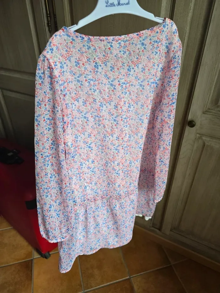 Robe colorée fleurie liberty dentelle tape à l'œil 8 ans - photo numéro 6