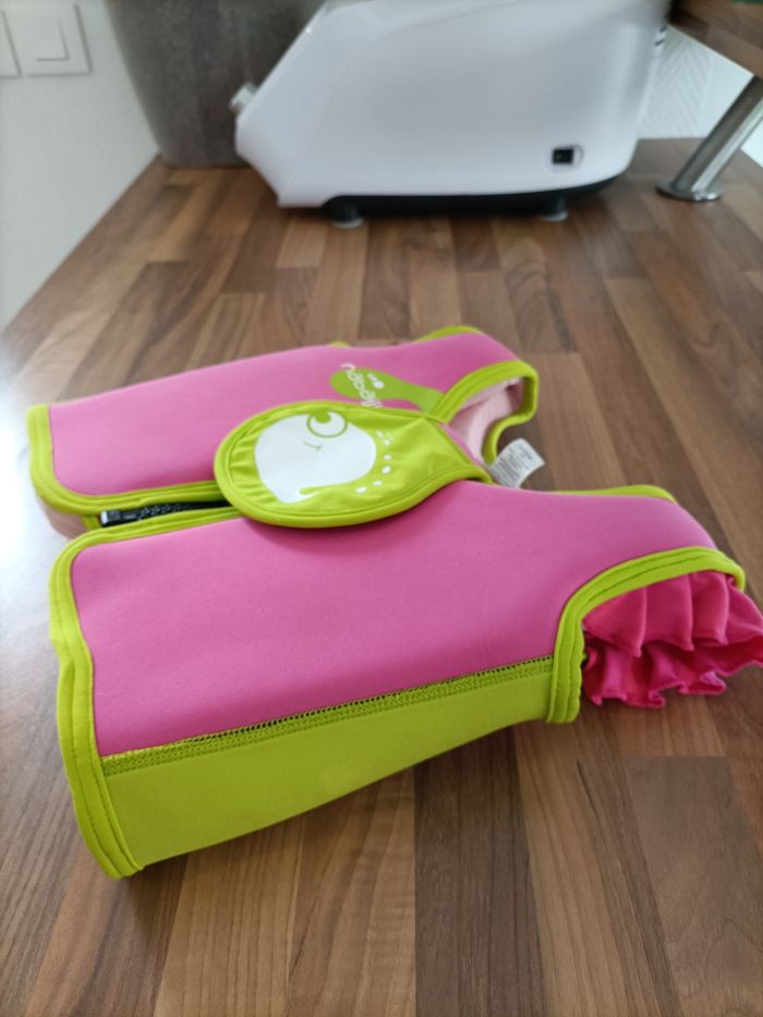 Gilet de flottaison piscine Nabaiji 15-18 kg rose anis - photo numéro 3