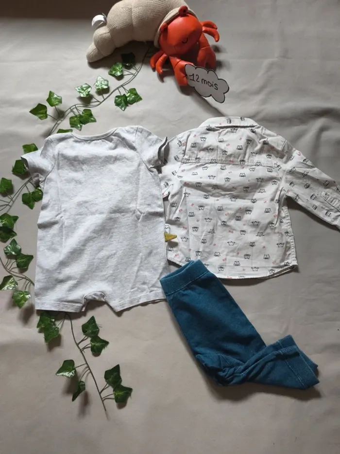Lot été 3 articles 🍃du Pareil au même/ Kiabi - photo numéro 2