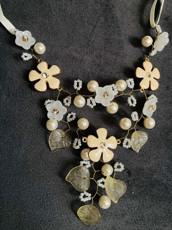 collier femme fleurs - photo numéro 2