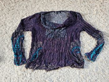 Haut imprimé col bénitier