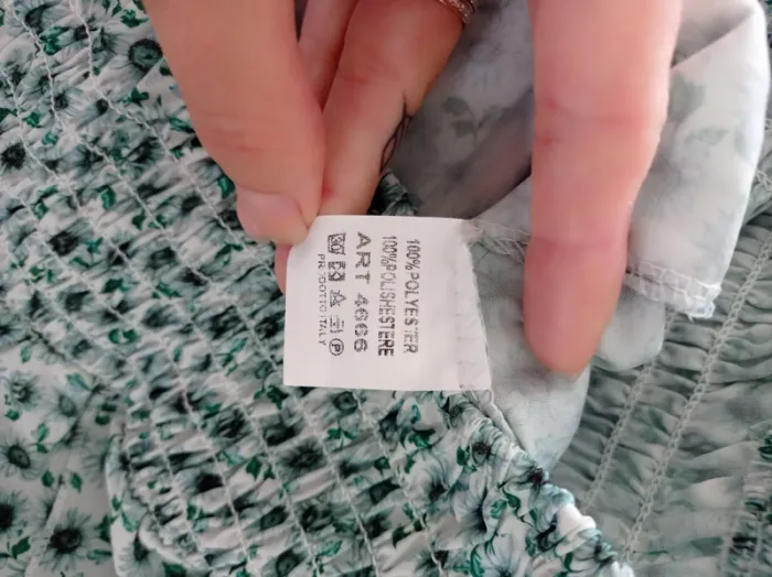 Magnifique ensemble crop top vert avec noeud et pantalon jambes larges confortable côtés ouverts T.S - photo numéro 6