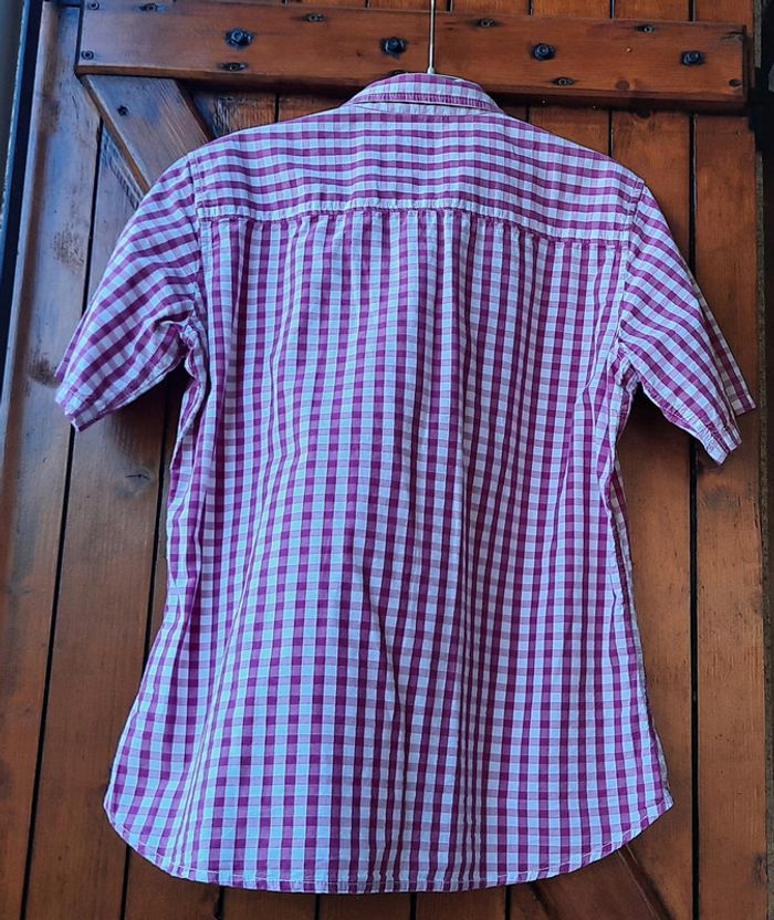 Chemise vichy rose et blanc, Captain Corsaire, taille 40 - photo numéro 2