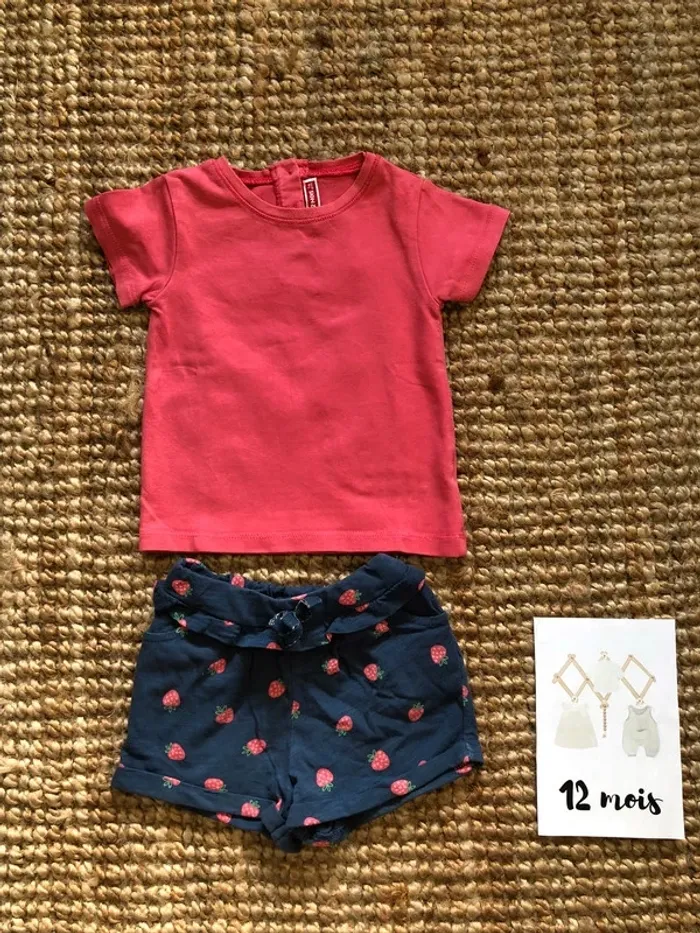 Ensemble short et tee-shirt