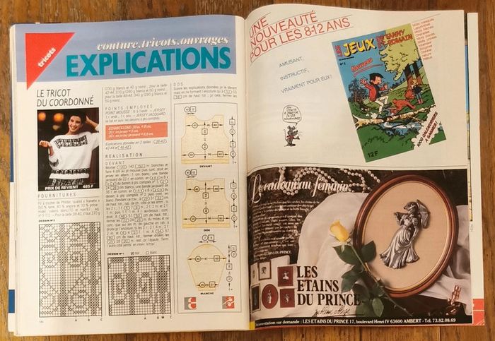 Ancien magazine Modes et travaux 1987 N°1045 Vintage - photo numéro 18