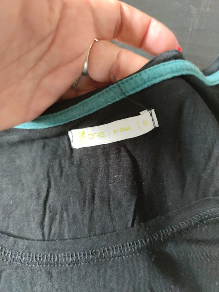 Tee shirt noir motif tête de mort mexicaine - photo numéro 3