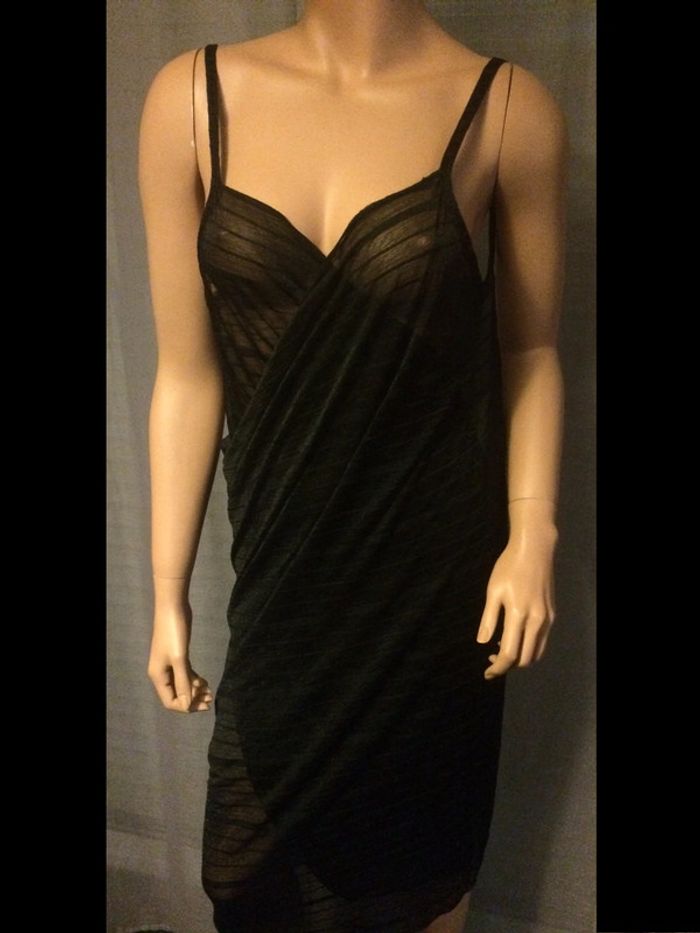 lot de 2 pareo robe de plage noire et blanc - photo numéro 2