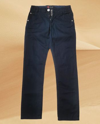 NEUF pantalon chino bleu t. 146