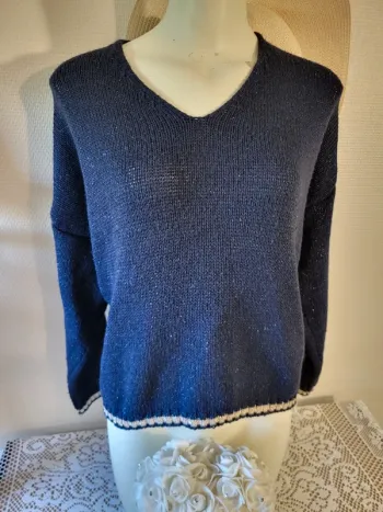 Pull maille brillant