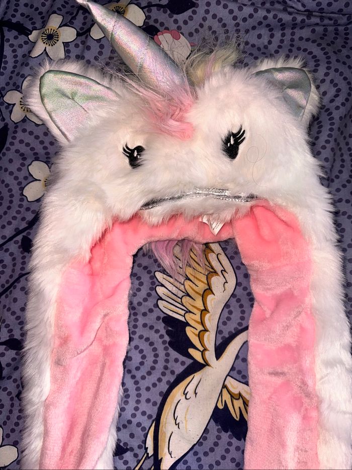 Bonnet licorne taille unique enfant - photo numéro 4