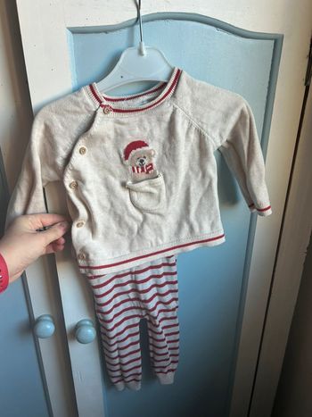 Ensemble hiver / Noël , vertbaudet , 6 mois