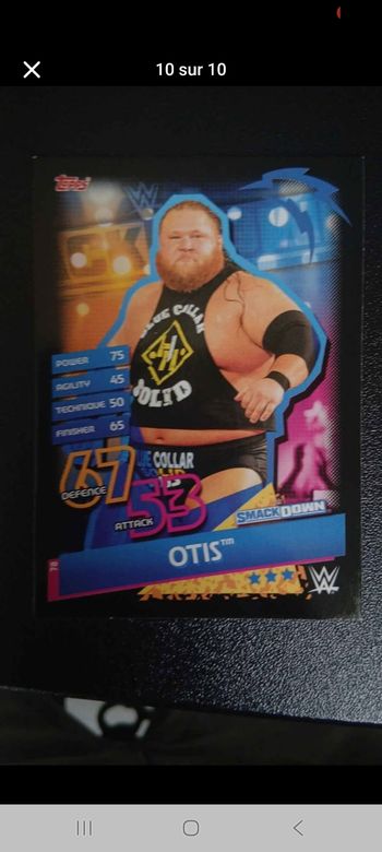Lot de 10 carte de catch 2020