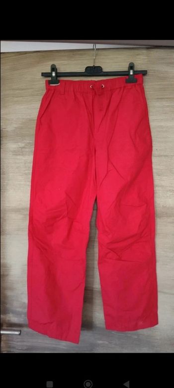 Pantalon rouge taille m avec poches alouette