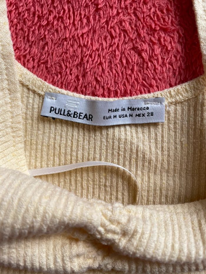Brassière jaune en coton Pull & Bear taille M très bon état - photo numéro 3