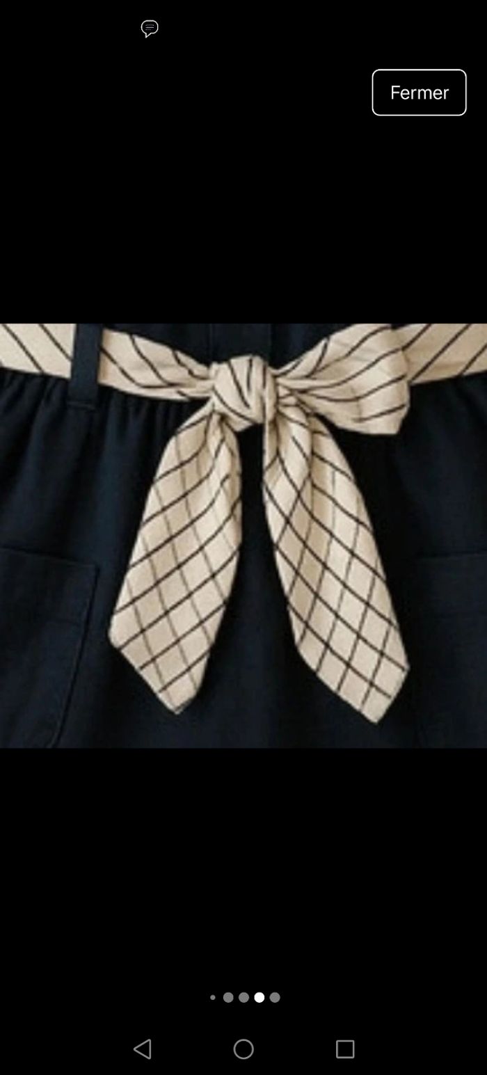 Robe Kiabi 3 mois – Bleu marine avec ceinture, TBE - photo numéro 5