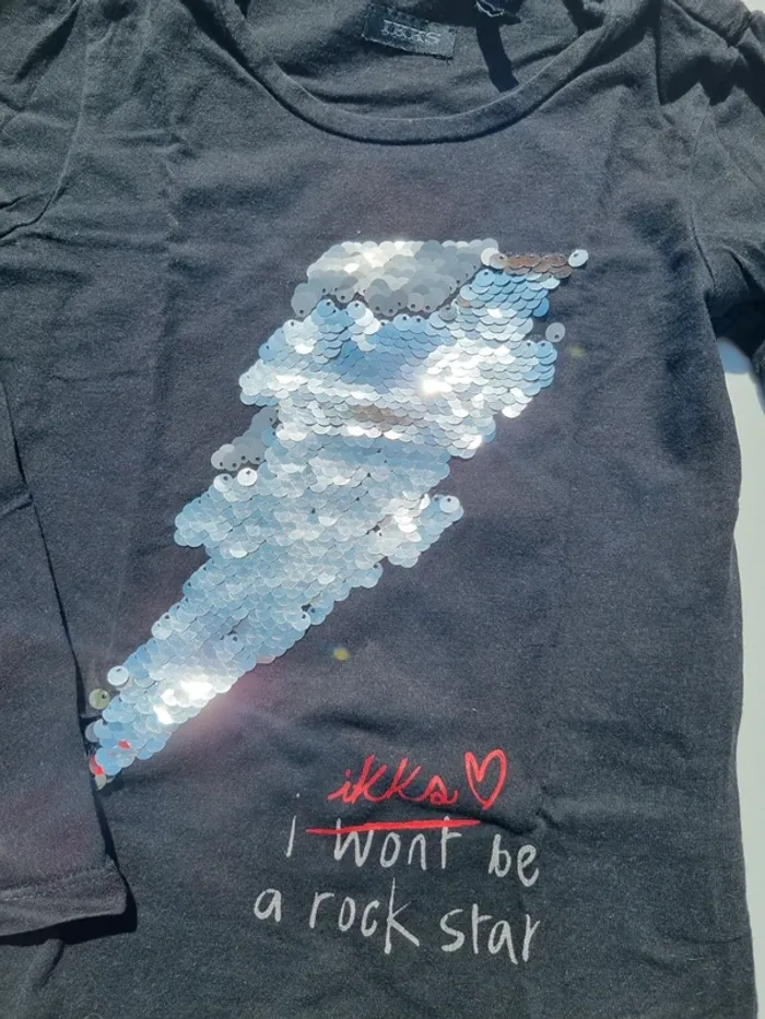 T-shirt sequins ikks - photo numéro 2