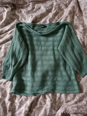 Pull vert turquoise Shein L