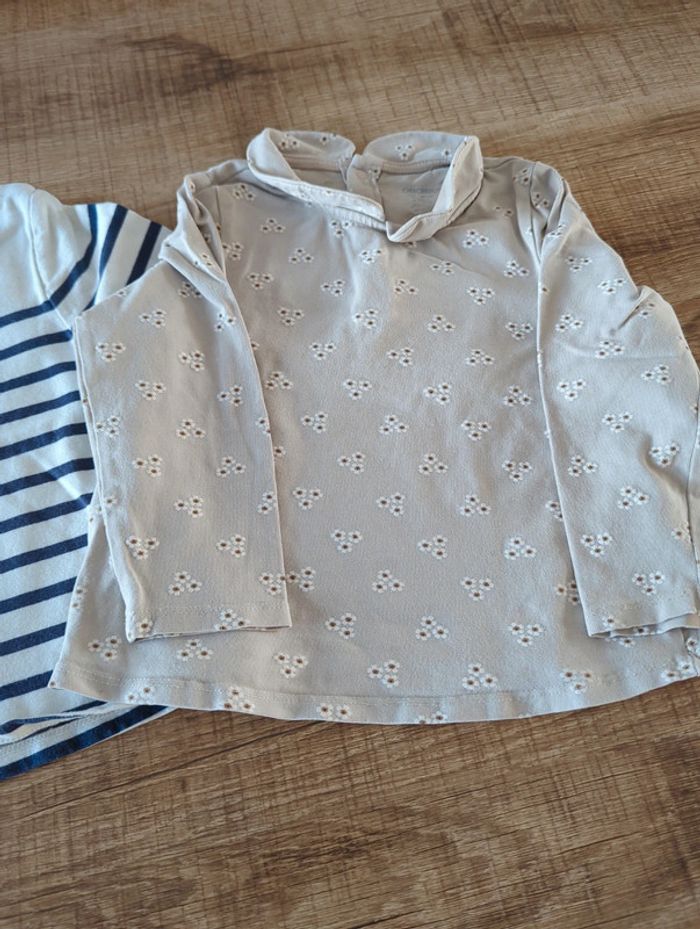 Lot de 2 tee shirts manches longues 23 mois - photo numéro 3