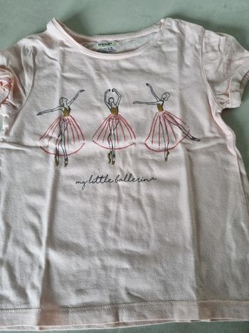 Tee shirt manches courtes danseuse kiabi