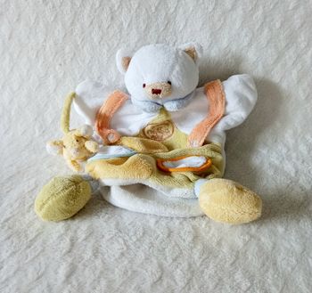 Doudou et Compagnie Marionnette chat avec souris 