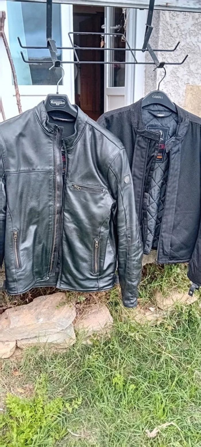 Blouson en cuir noir Furygan + doublure L - photo numéro 10