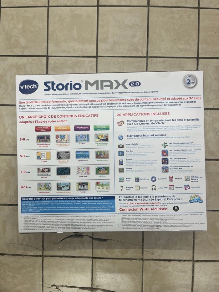 Tablette de éducative Storio Max