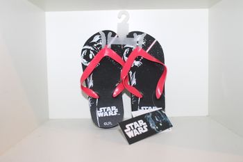 tongs star wars noire lanières rouge 32/33