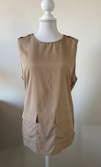 Haut débardeur top t-shirt Zara cargo poches camisa Maglietta Chemise Camicetta camicia