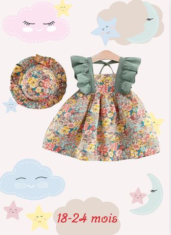 Ensemble robe et chapeau 18-24 mois
