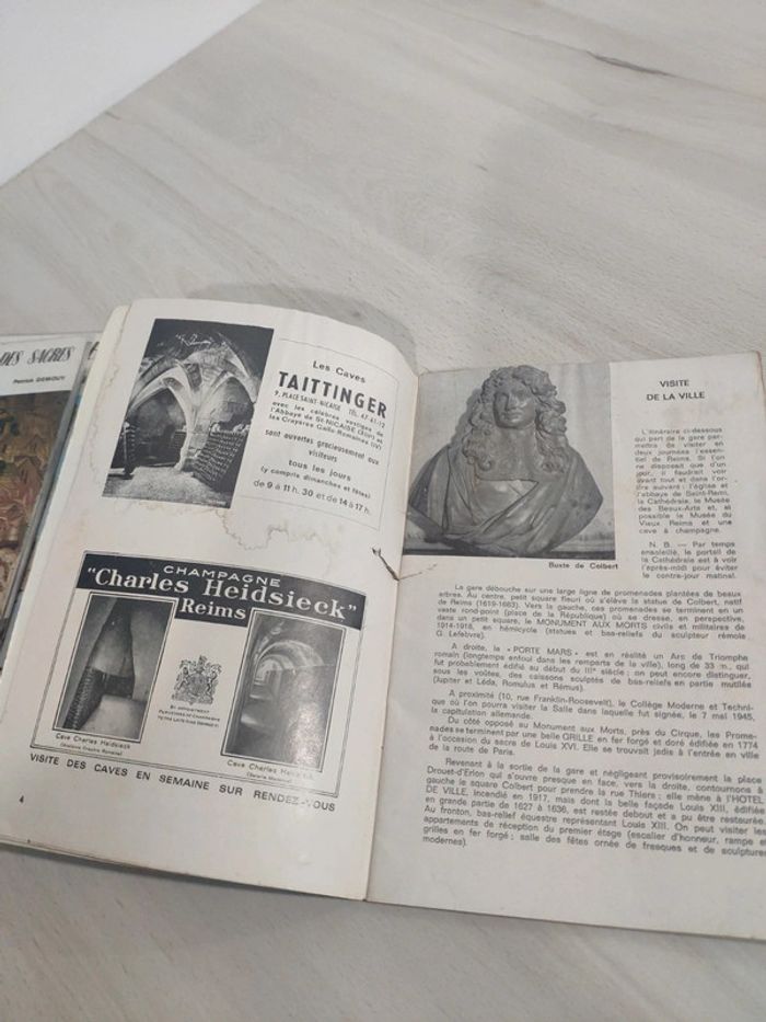 Lot 3 livres Reims ville sacres cathédrale art et histoire Demouy - photo numéro 8