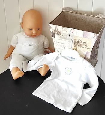 Maillot de corps bébé fille 12 mois – manches longues – motif personnage
