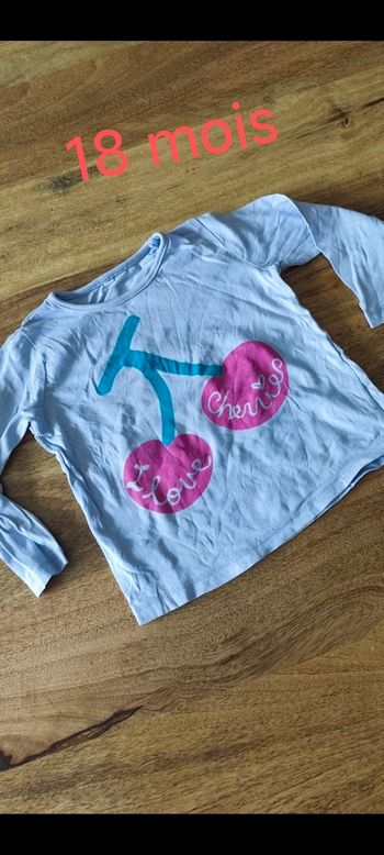 Tee-shirt manches longues 18 mois 