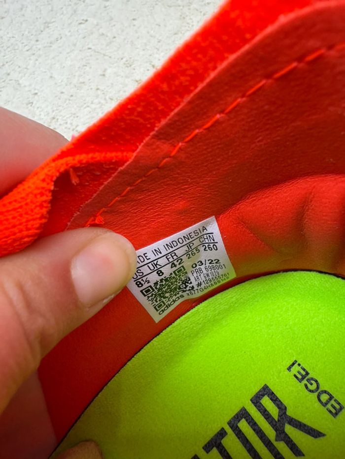 Crampons Adidas Predator Edge Pro FG Neuve Taille 42 - photo numéro 13