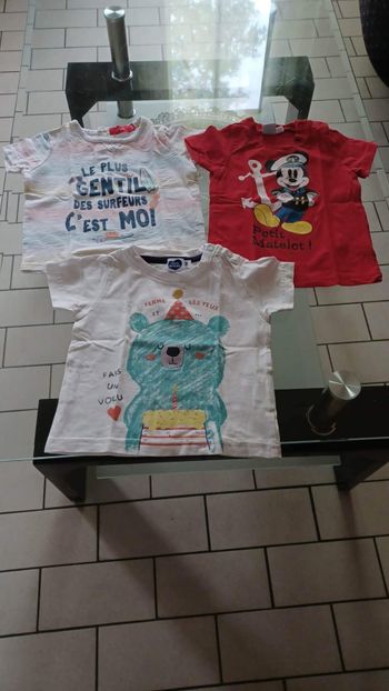 Lot de 3 tee-shirts 9 mois