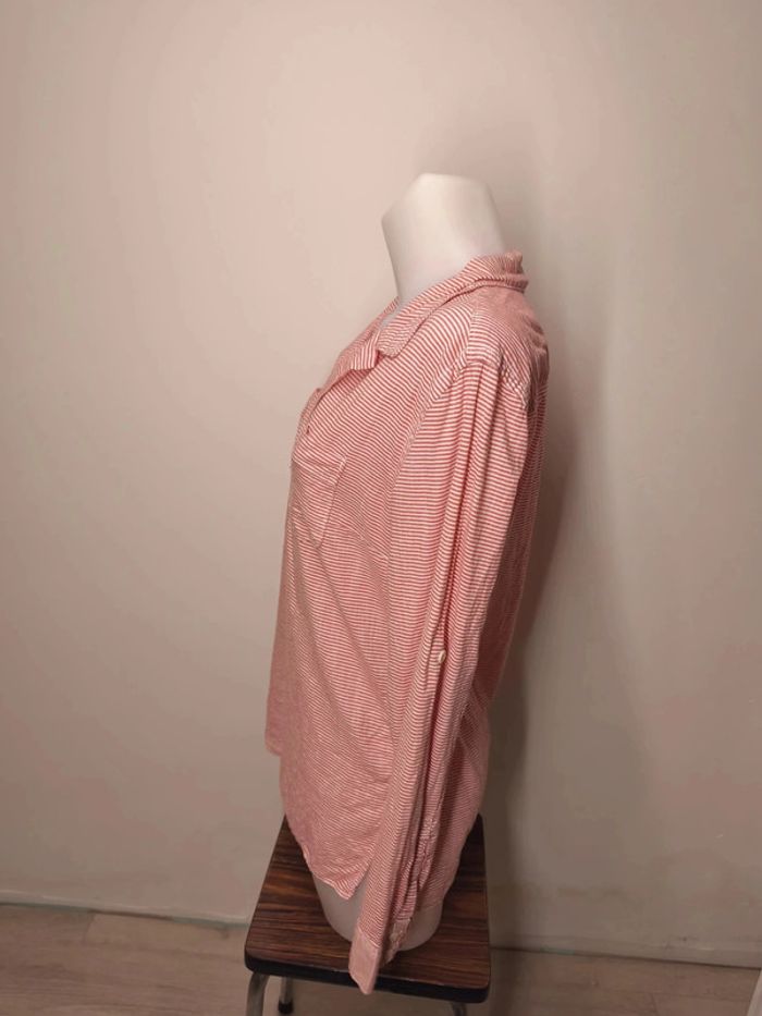 Haut Gap Femme Taille Large Rayure rouge blanc - photo numéro 3