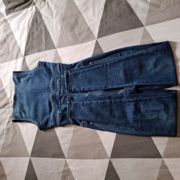 Combinaison en jean bleu - Guess - photo numéro 3