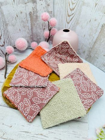 Lingette bébé lot de 8 lavable et réutilisable en éponge coton lot de 8