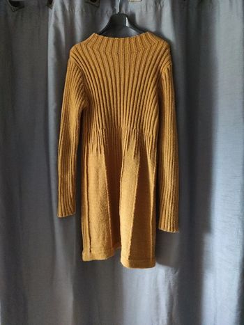 Robe pull moutarde