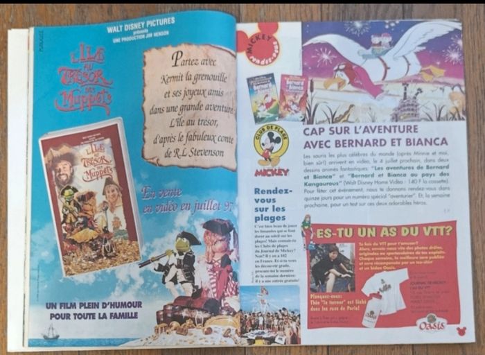 Ancien journal de mickey avec livret Oasis bd N°2350 de 1997 vintage - photo numéro 7