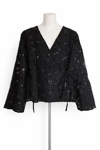 Blouse à sequin noir, taille S/M 🖤