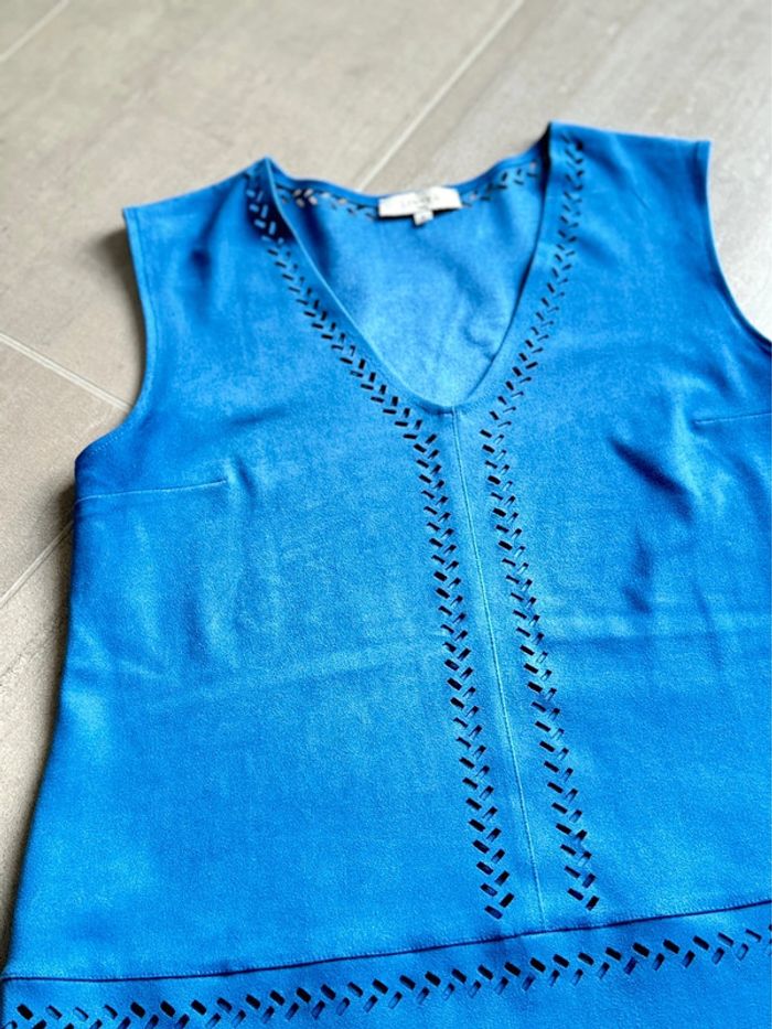 Robe bleu roi daim 42 - photo numéro 3