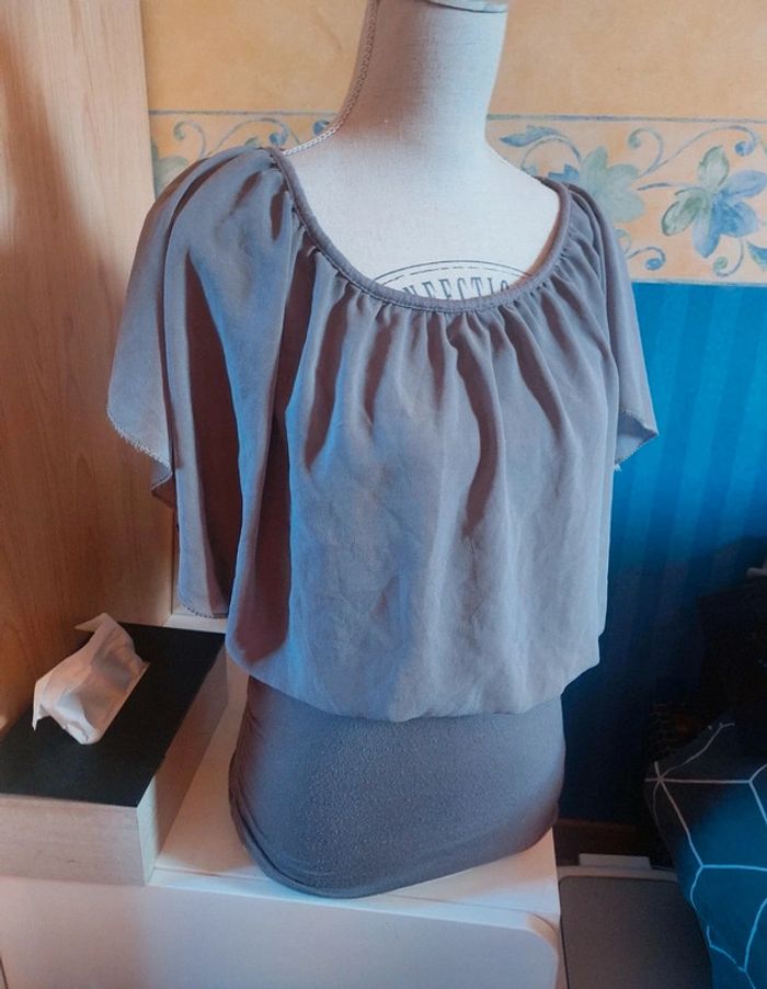 Blouse manches courtes Madonna (gris), L / 40 / 12 - photo numéro 3