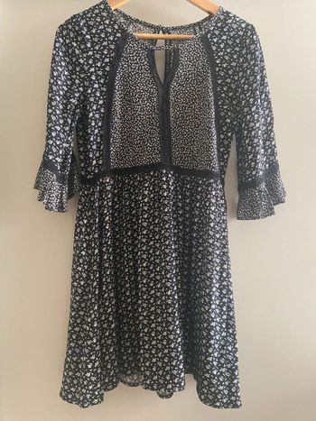 Robe courte d’été fleurie bohème manches volants