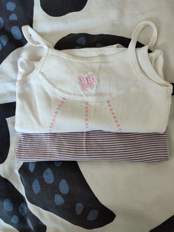 Lot de deux body débardeur 24 mois Kitchoun